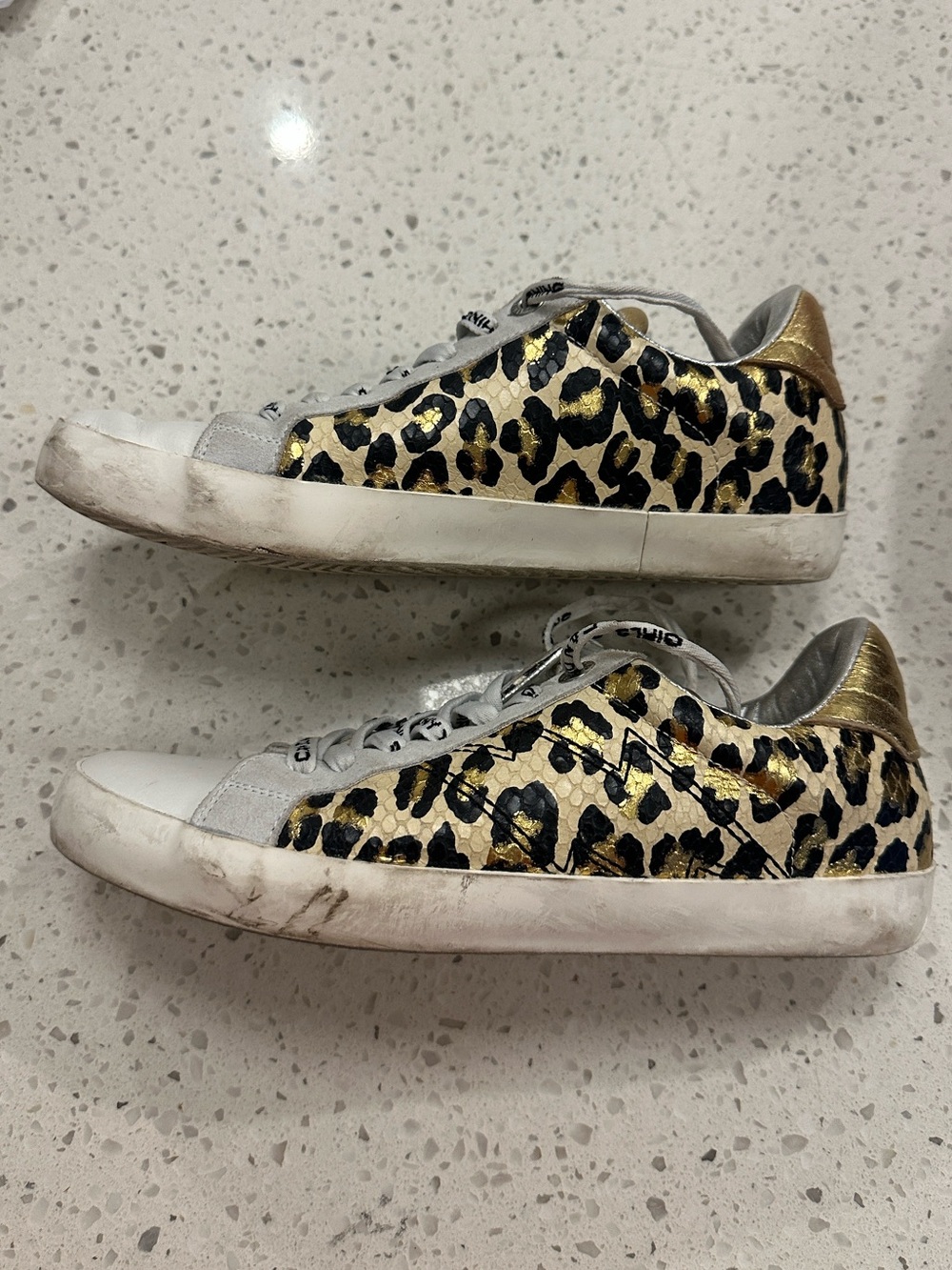 adding & voltaire leo wild leopard sneakers size 38